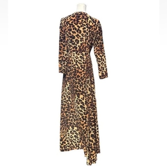 WE ARE LEONE LEOPARD PRINT SILK ROBE XS/S - Picture 6 of 12